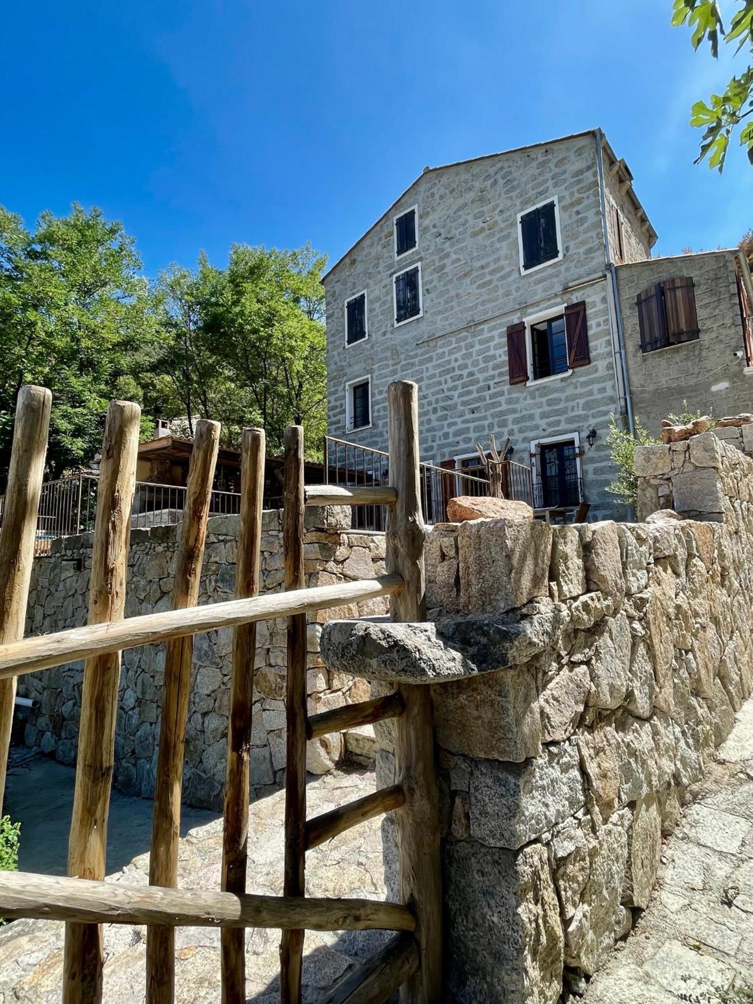 Casa Arena Authentique Maison De Village Avec Piscine Au Coeur De L'Alta Rocca - Zoza Exterior photo