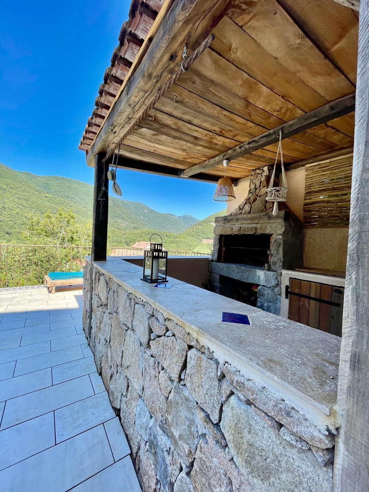 Casa Arena Authentique Maison De Village Avec Piscine Au Coeur De L'Alta Rocca - Zoza Exterior photo