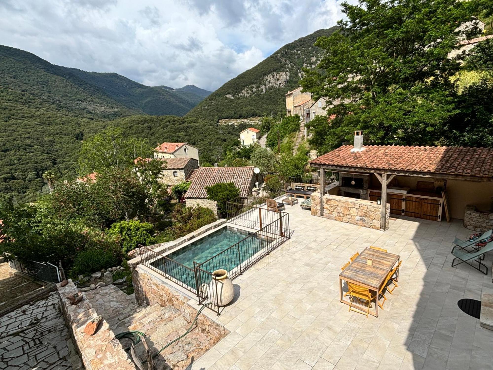 Casa Arena Authentique Maison De Village Avec Piscine Au Coeur De L'Alta Rocca - Zoza Exterior photo